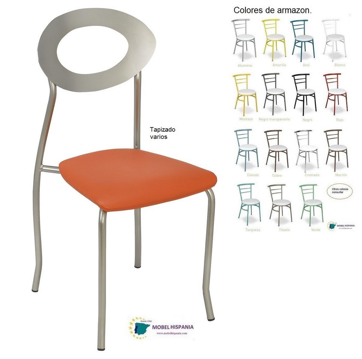 1025 silla metal aluminio polipiel