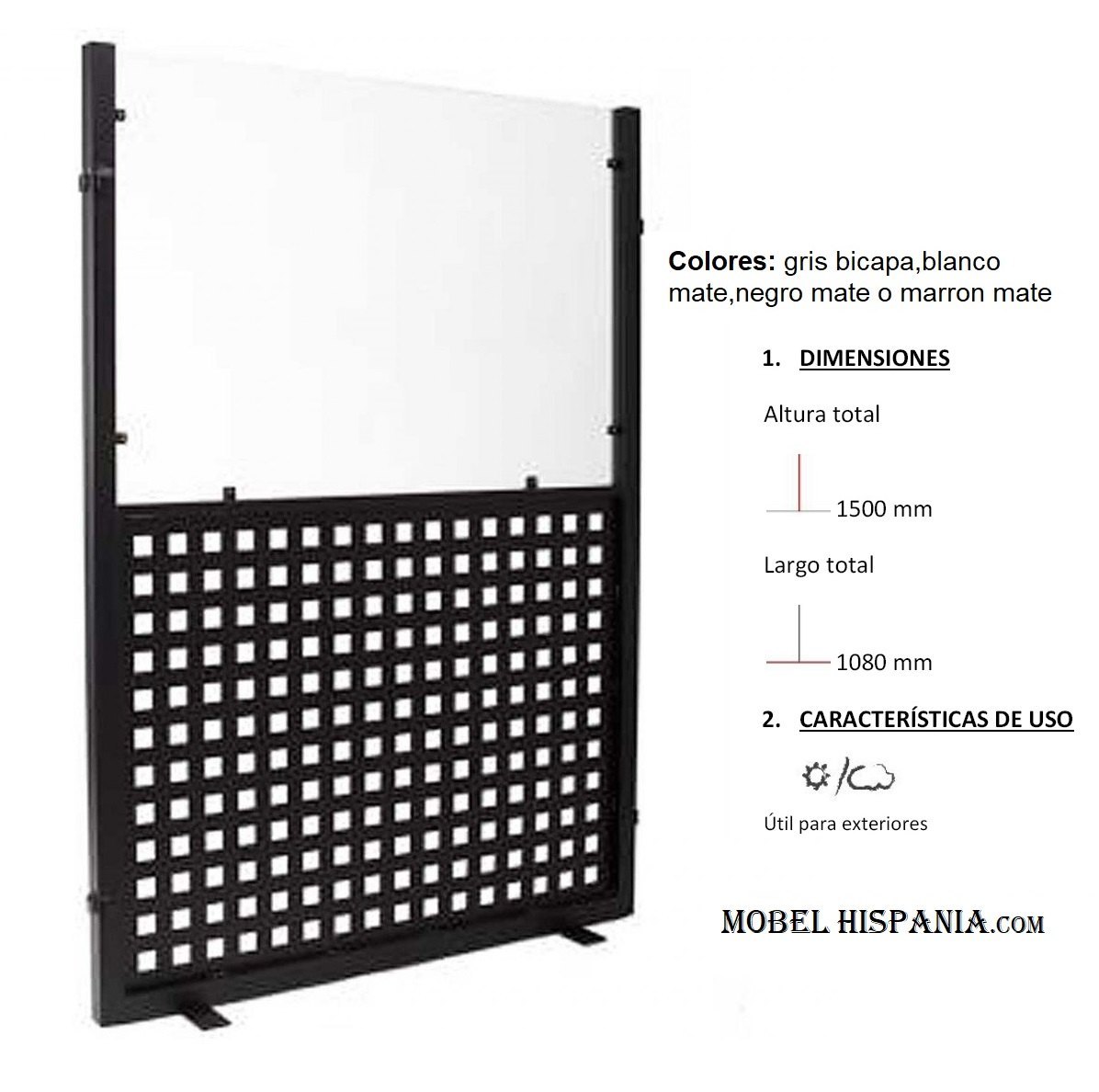 separador calado cristal 1 16