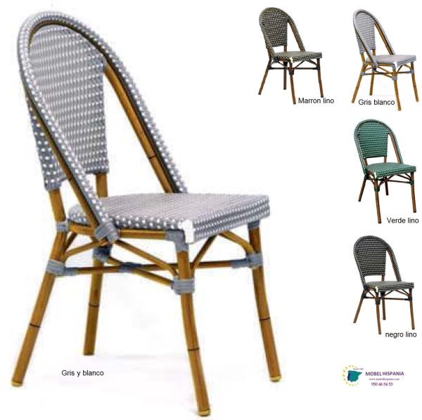 6363 silla aluminio teka siento marron lino 01 2