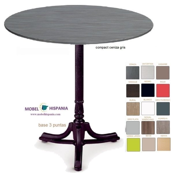 8003 mesa fundicion hierro tapa compact ceniza