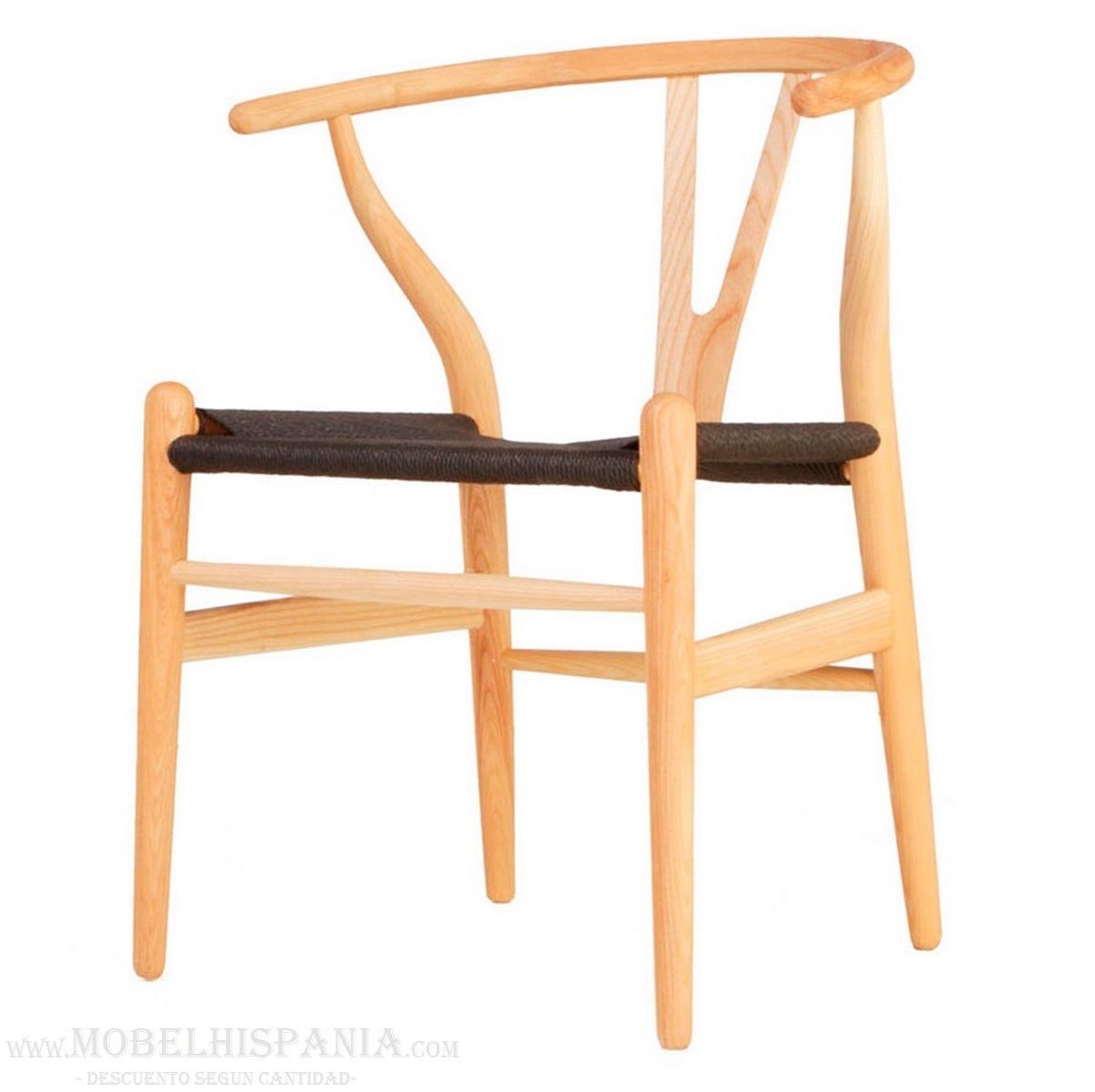 WISHBONE BLACK silla estilo nordico 01