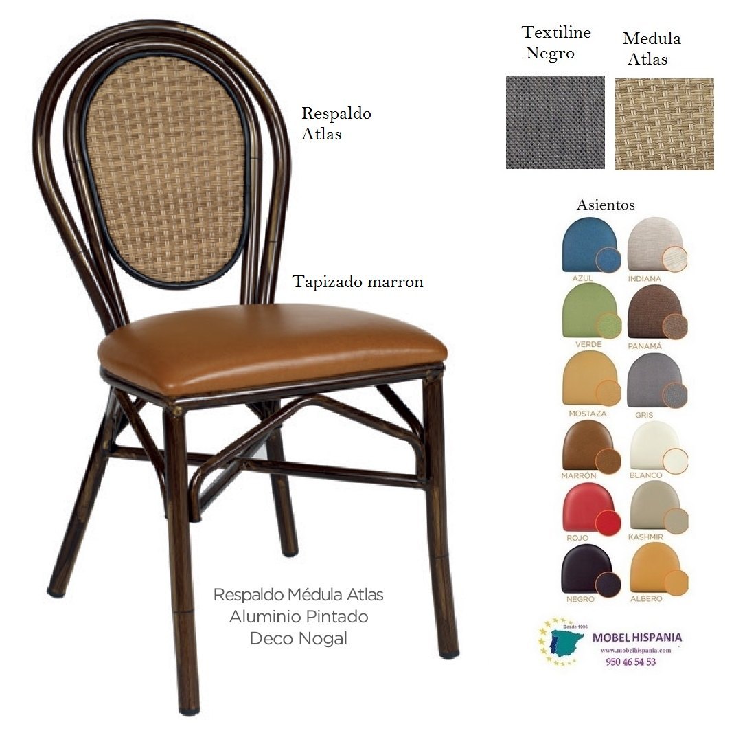 8034 silla nogal respaldo atlas asiento tapizado kashmir 07