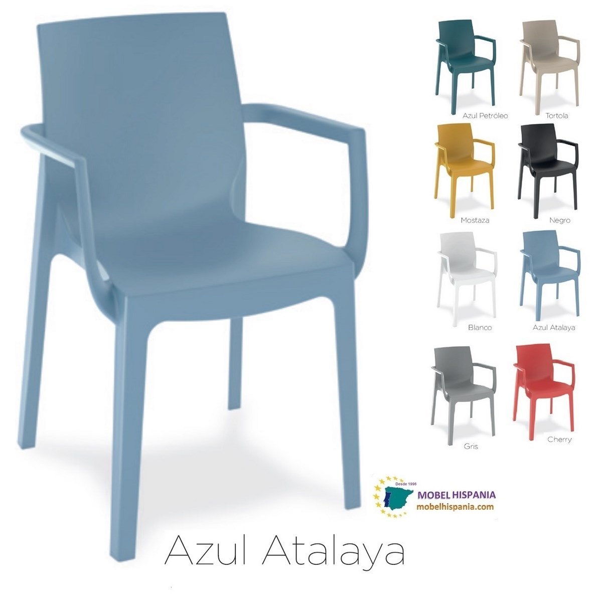 Iris silla polipropileno mostaza 06 2