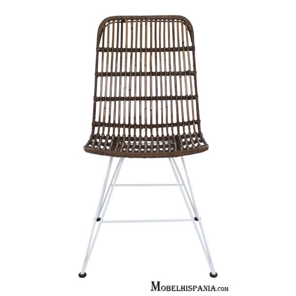 ACRACIA Silla metal rattan sintetico 01 1