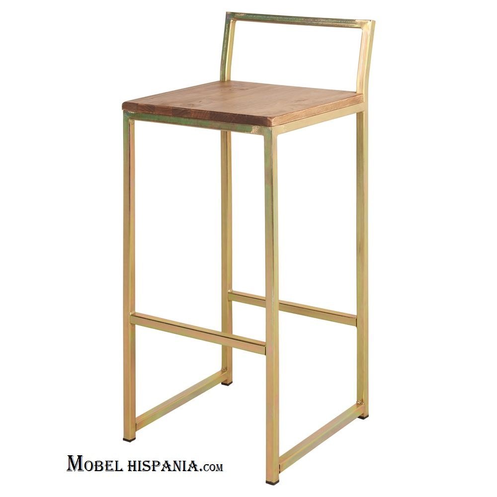 ALAMEDA taburete cincado dorado