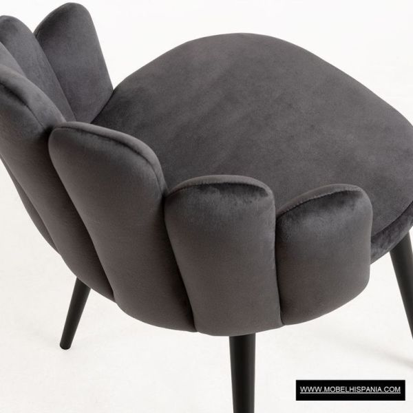 Hanpe Terciopelo gris marron w 11 1