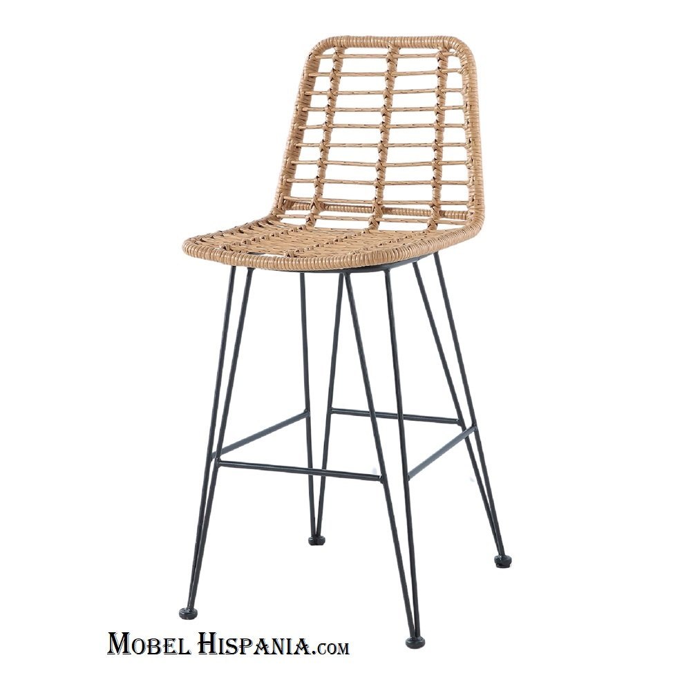 OLBIAC Taburete rattan sintetico