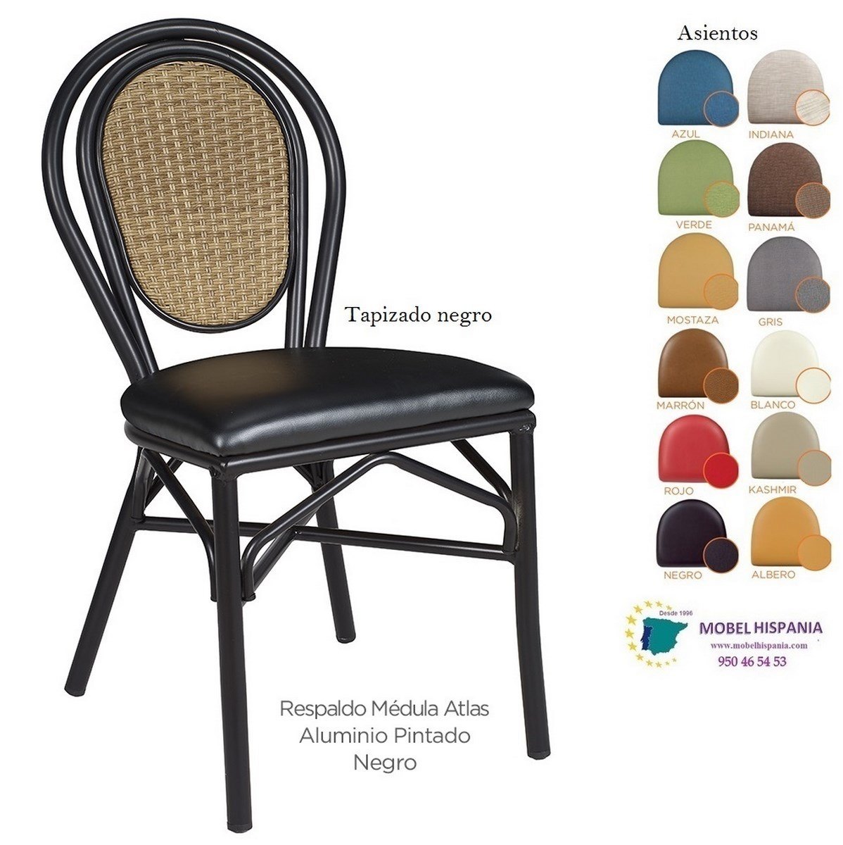 8034 silla negro respaldo negro asiento tapizado negro 07