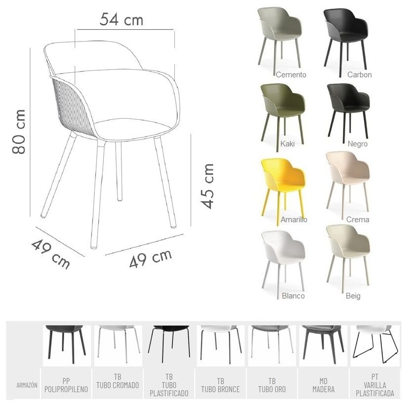 SHELL sillon polipropileno negro 1 02 1