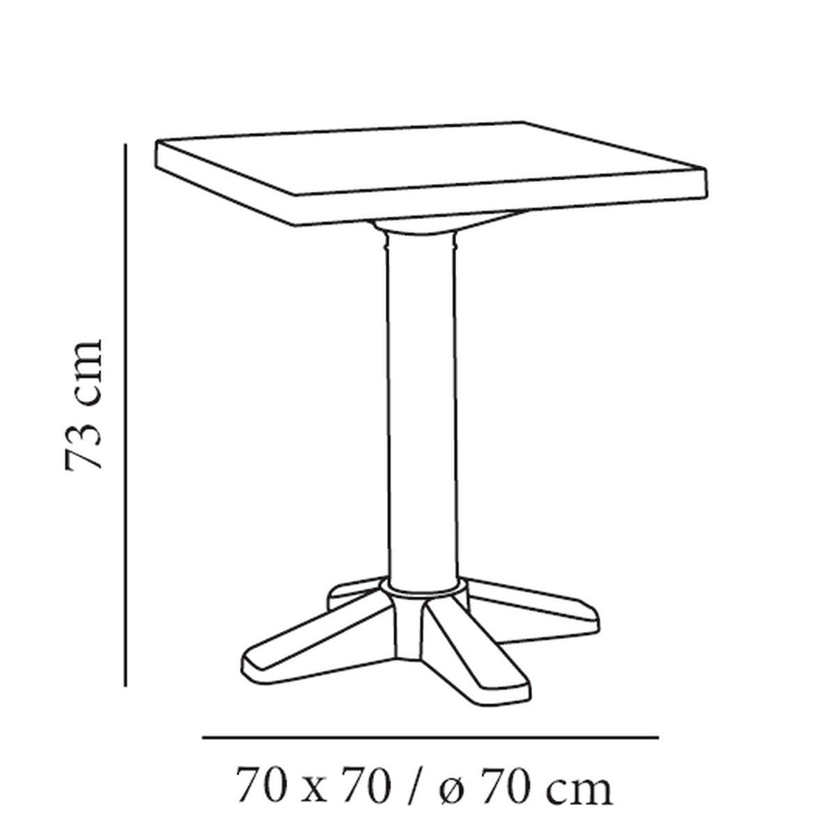 Esculapi mesa resina plastico hosteleria 01