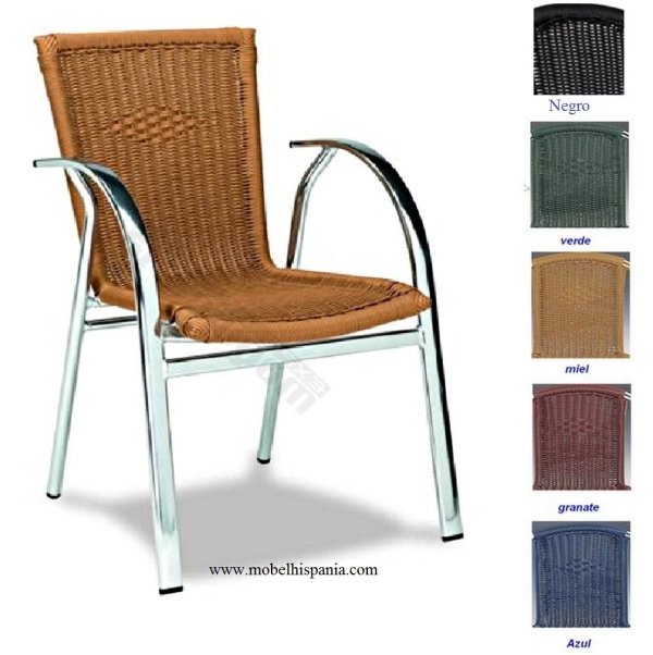 oval sillon aluminio medula negro mobel hispania 04 1