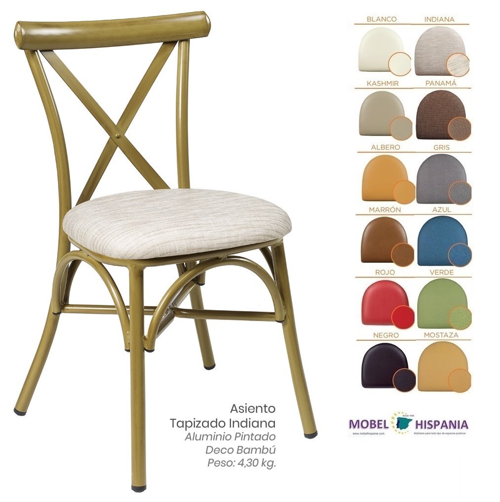 163 Silla Negro Asiento Tapizado Verde 04