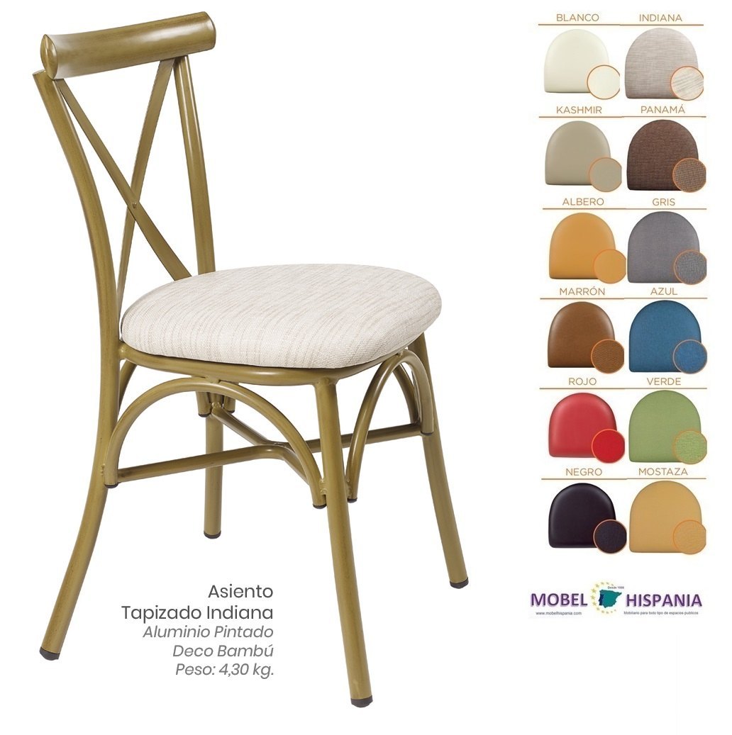 163 Silla Negro Asiento Tapizado Verde 05