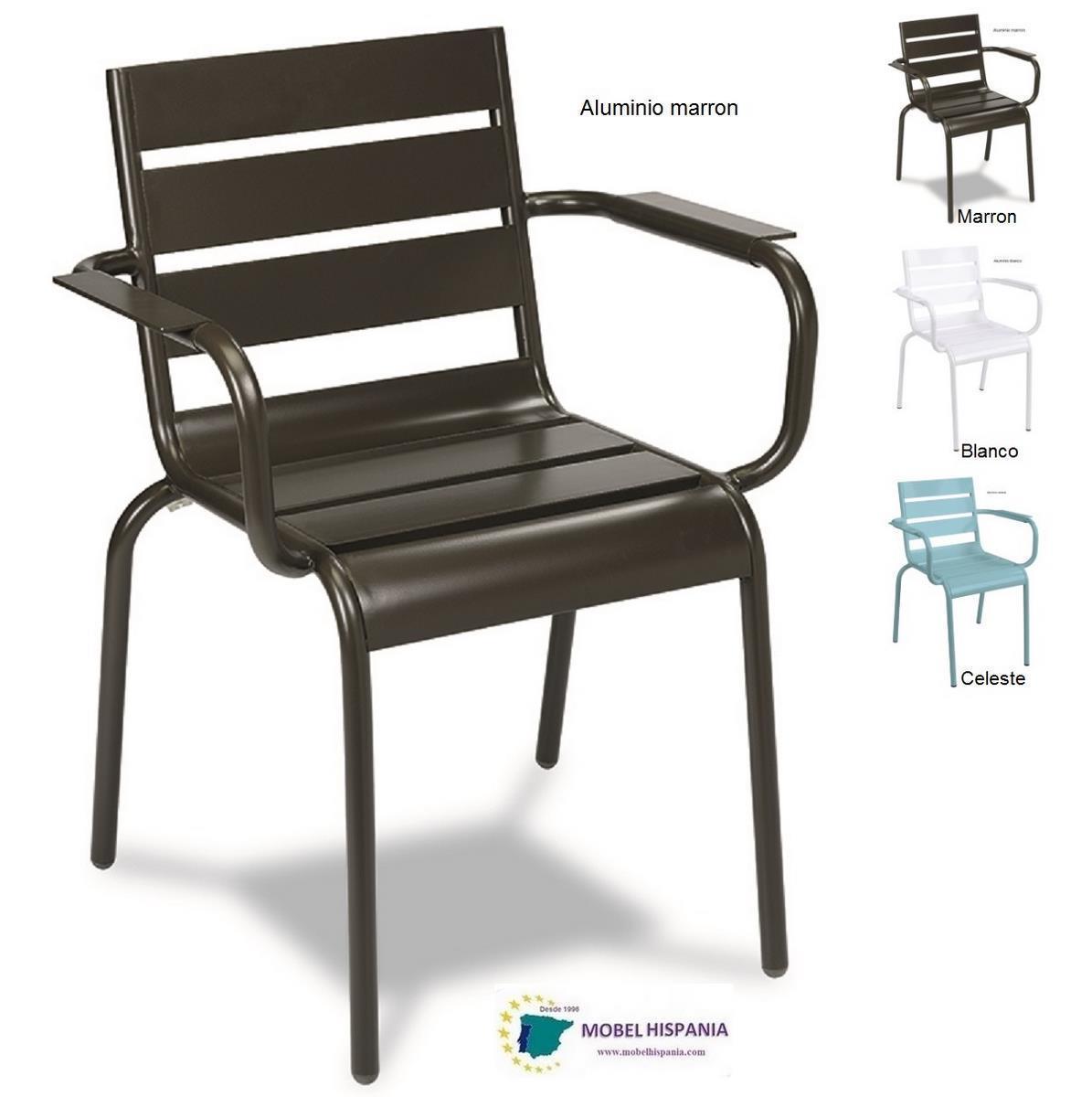 2651 sillon aluminio marron 2