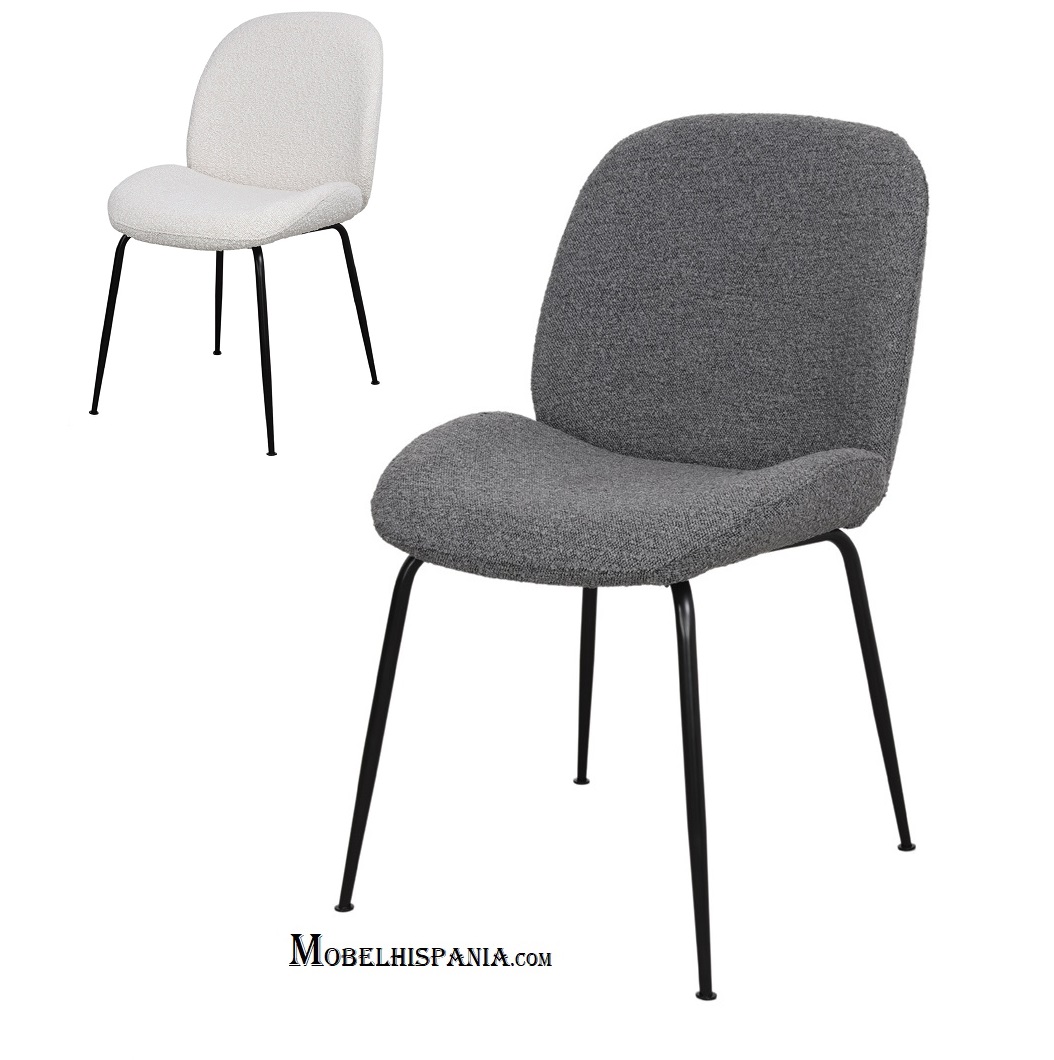 BRANDO silla tapi lana gris