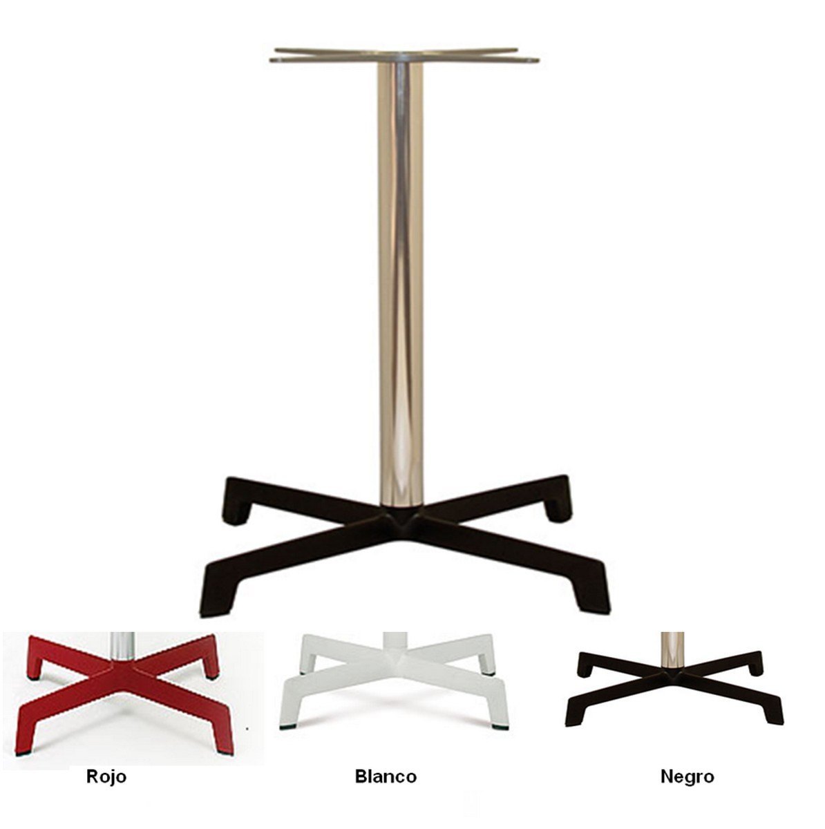 sputnik Pie mesa aluminio central