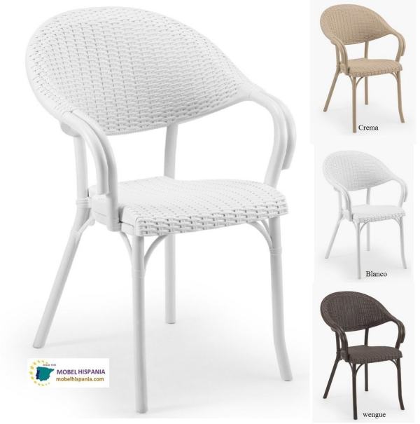 2126 sillon plastico blanco