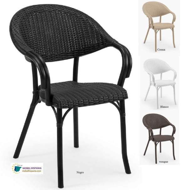 2126 sillon plastico cafe 08