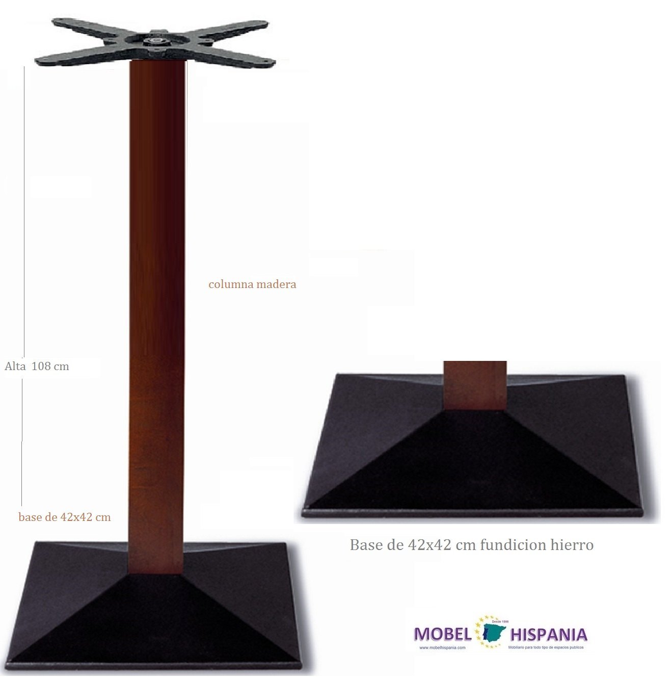 4140-Base-mesa_rectangular-columna_madera_04 4140 Base mesa rectangular columna madera 04