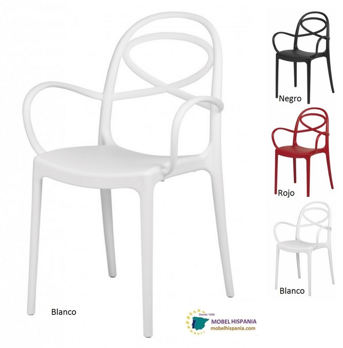 LASI silla polipropileno blanco 05 2