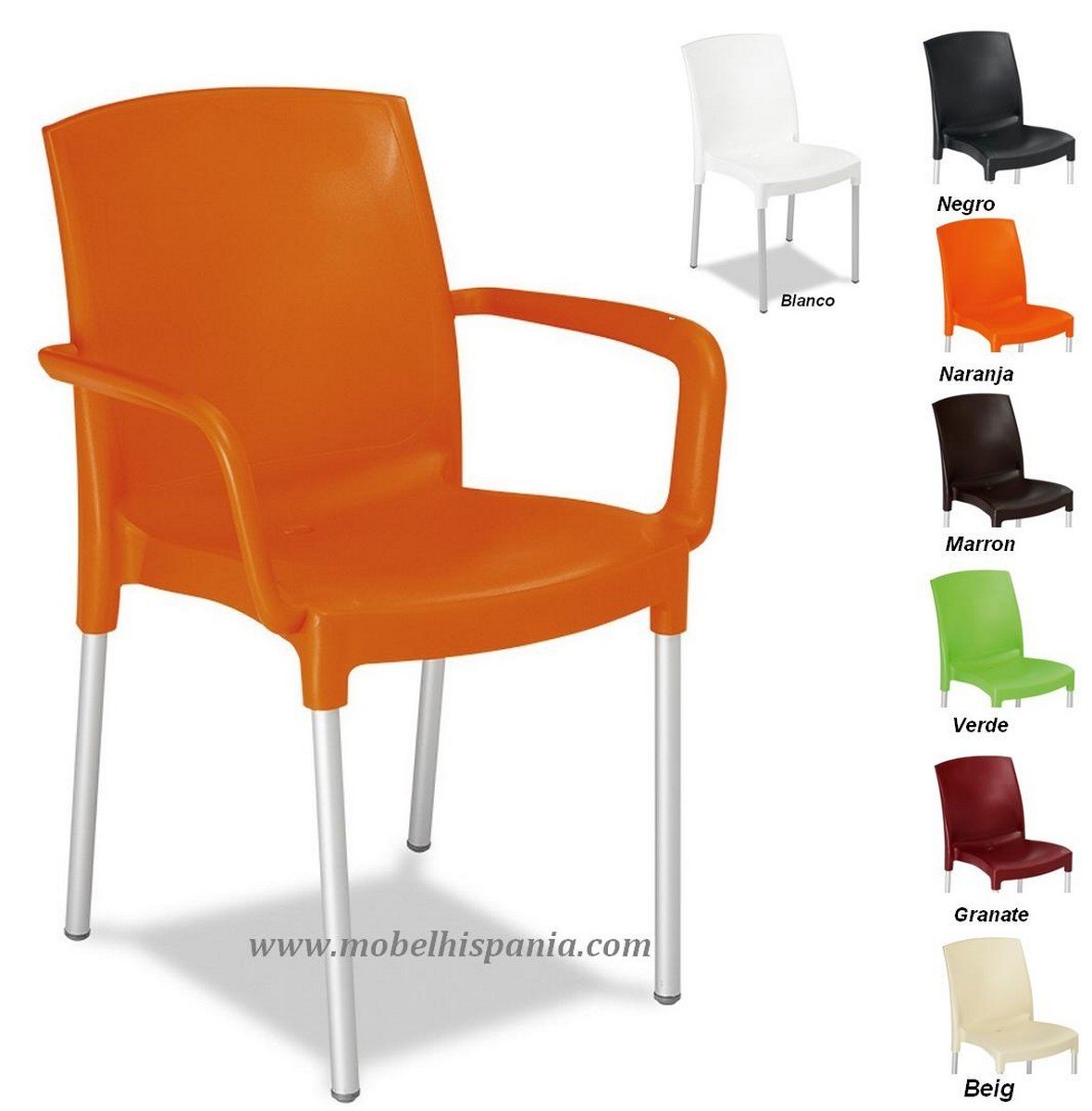 2662_sillon_aluminio_resina_naranja-mobelhispania-1 2662 sillon aluminio resina naranja mobelhispania 1