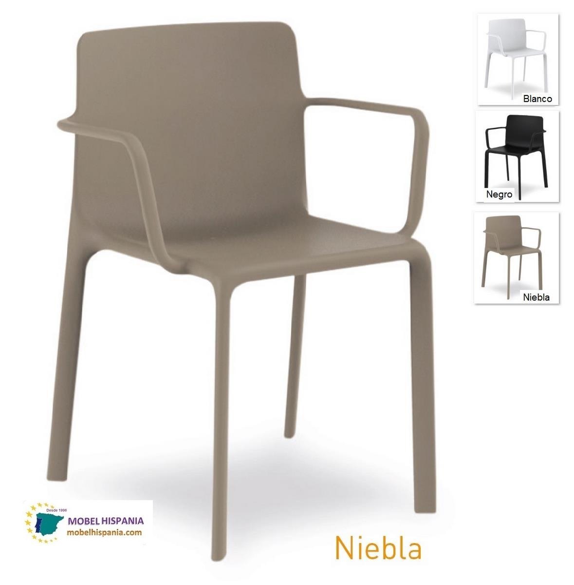 V2KES sillon polipropileno negro 03 3