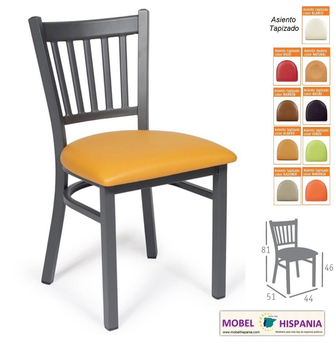 boston silla grafito tapizada 1