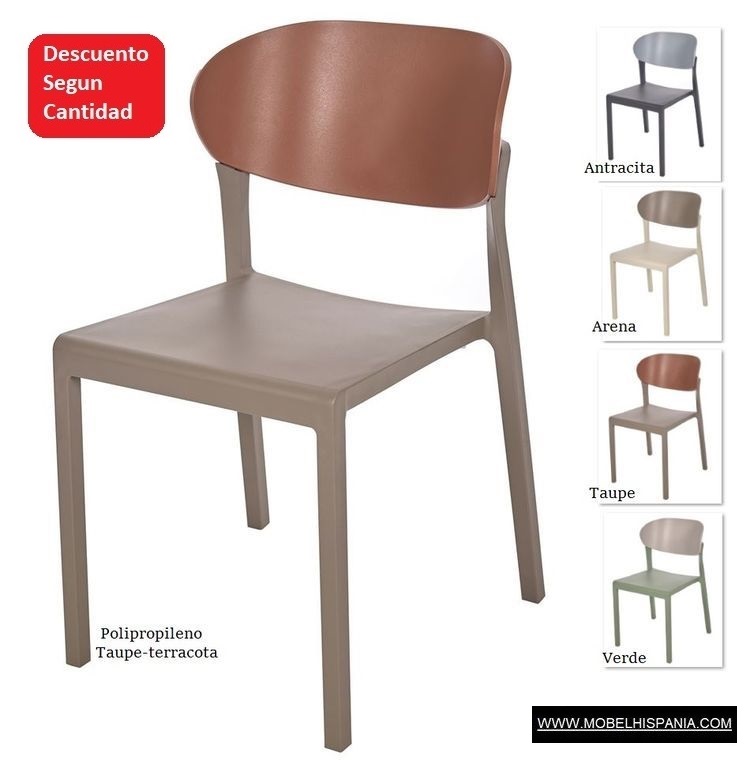 LAKE silla topo terracota w 3