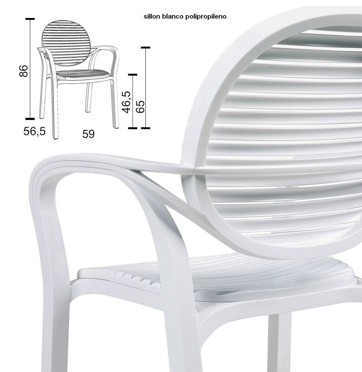 gardenia blanco sillon resina tortora terreza 08 1
