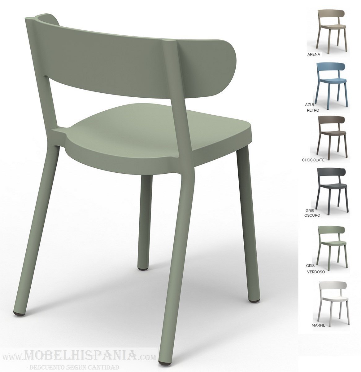 casino gris silla resina 08 3