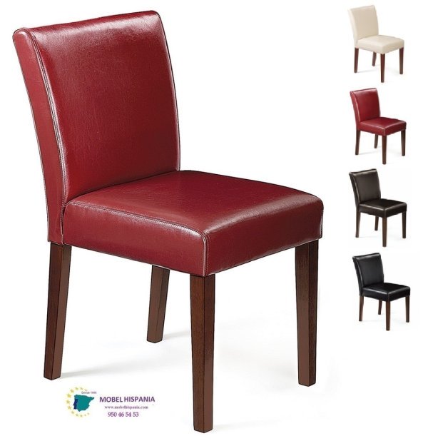 4508 silla tapizada respaldo medio burdeos 1