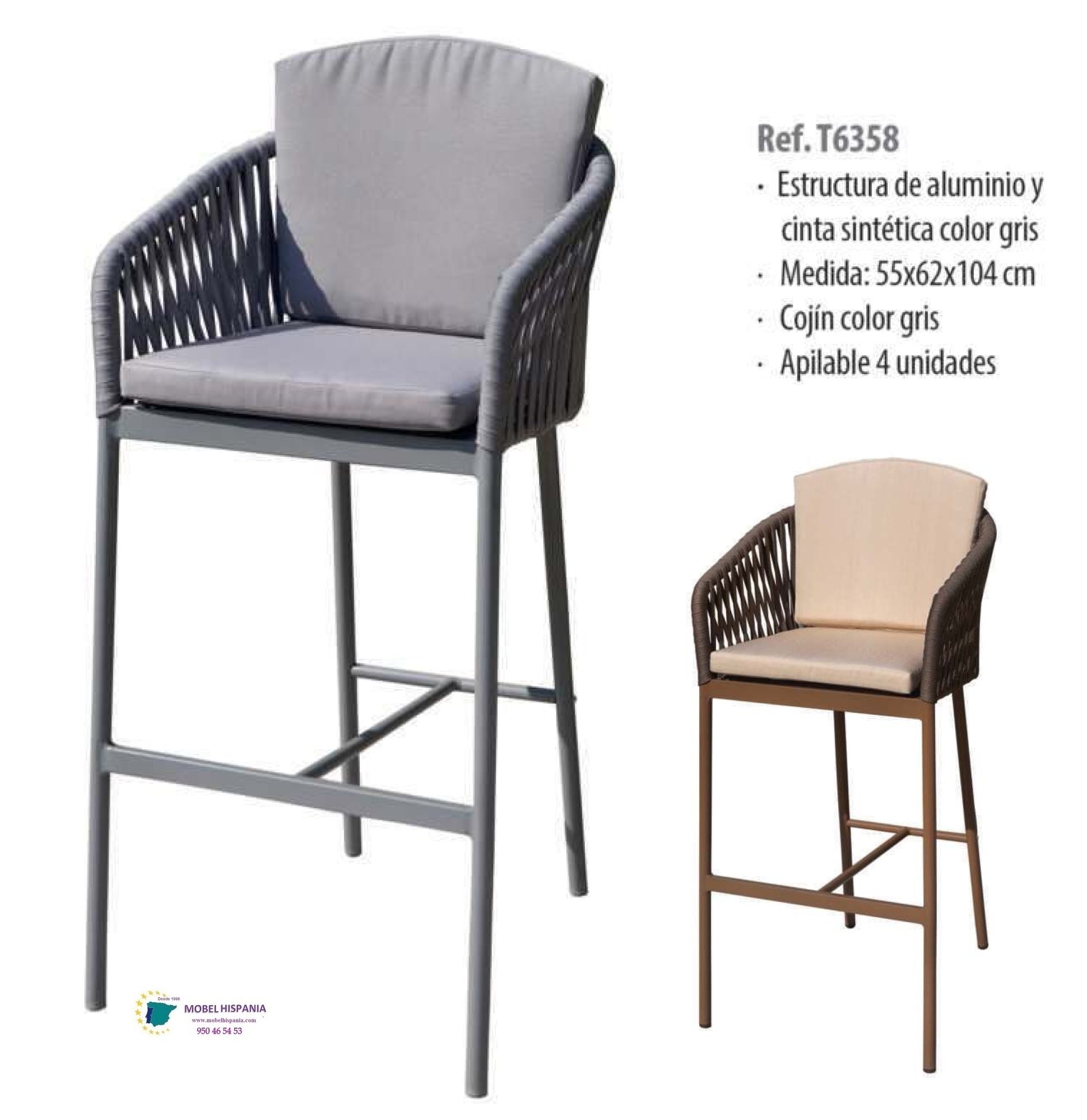 GUAM sillon aluminio gris 04 1