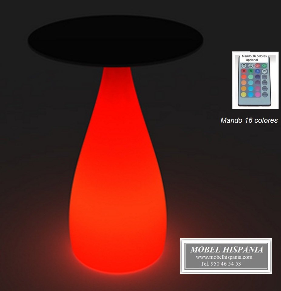 830 mesa alta iluminable roja 03