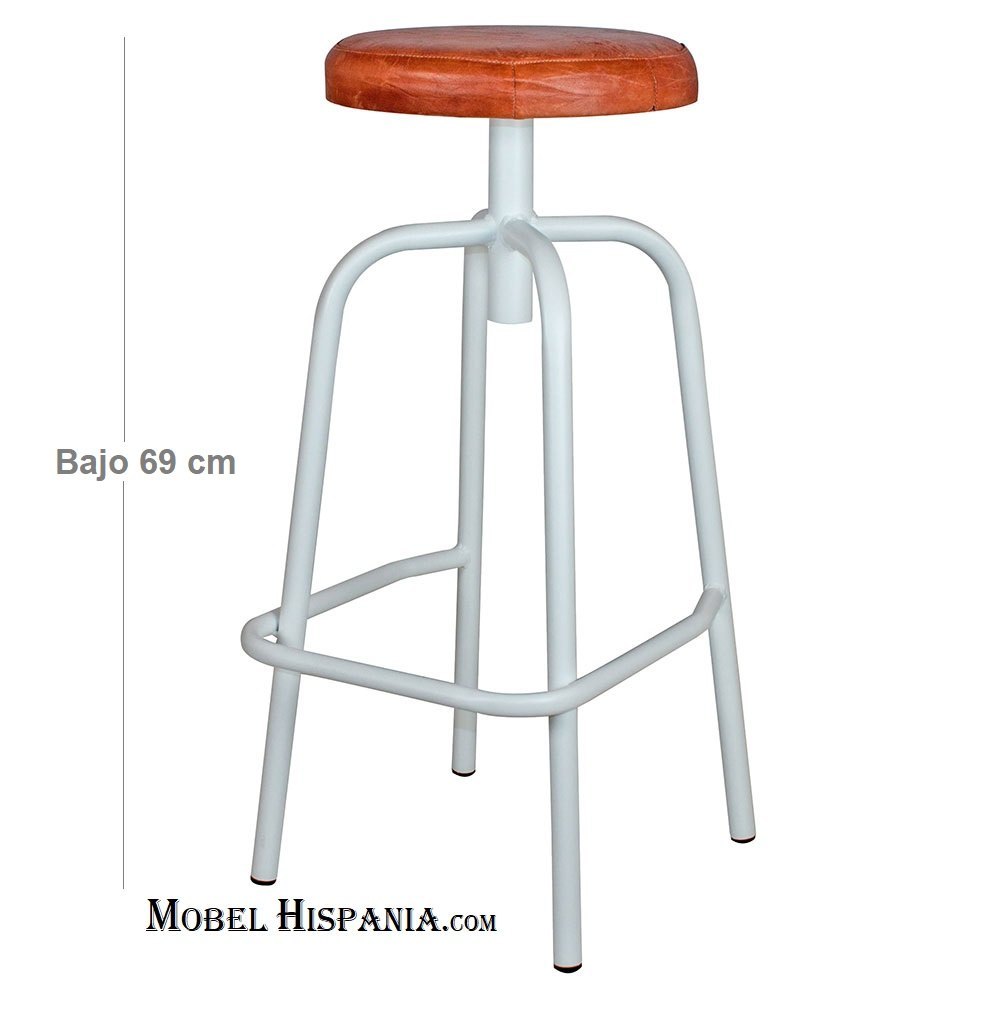 DONOVAN-Mini-blanco-taburete DONOVAN Mini blanco taburete