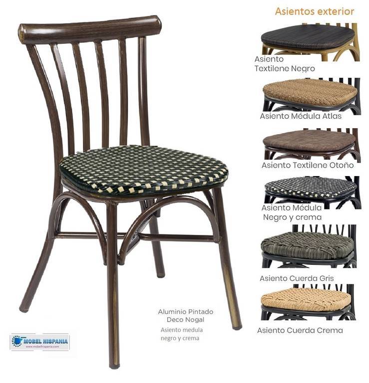 164 Silla Deco Nogal medula