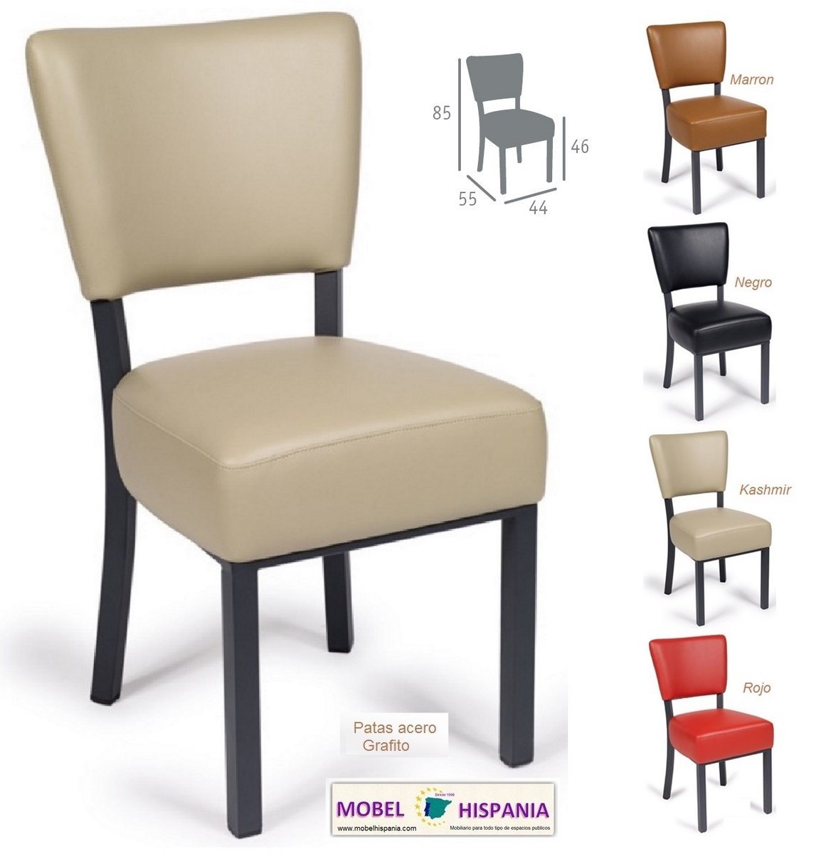 RB.6623 taburete kashmir grafito 01