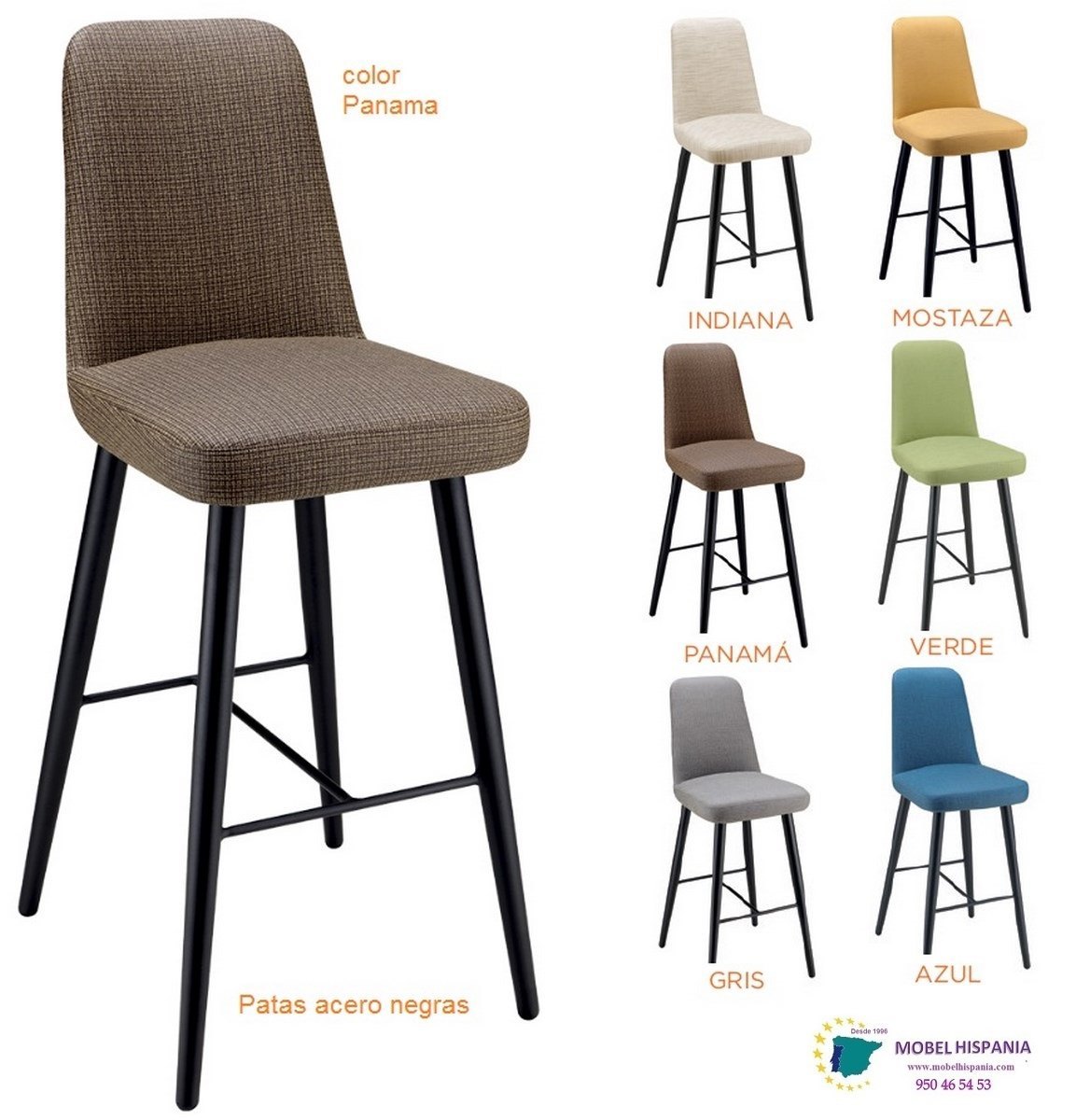 RB6631 taburete metal gris 04