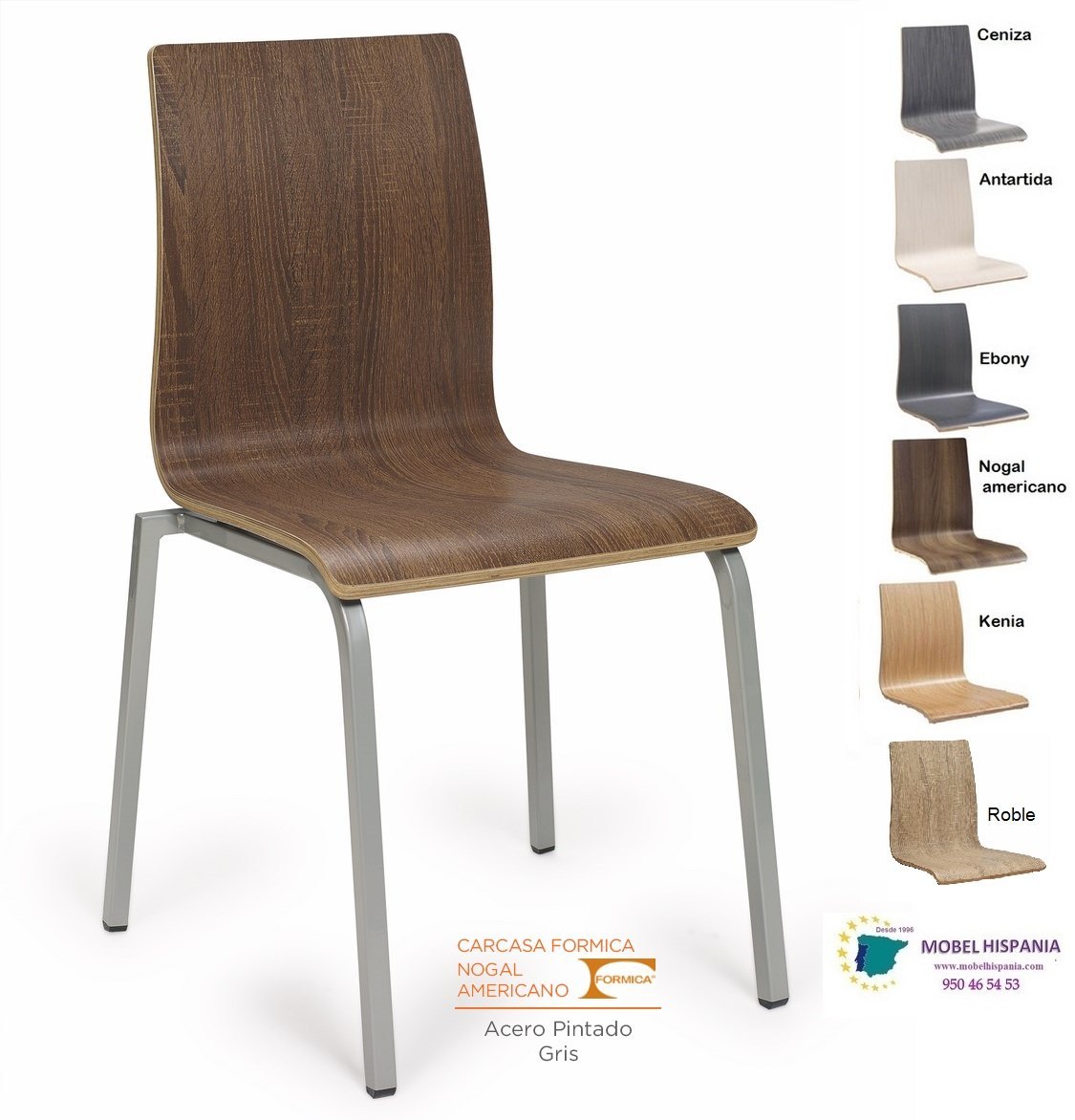 292 silla metal negro asiento nogal 04 1