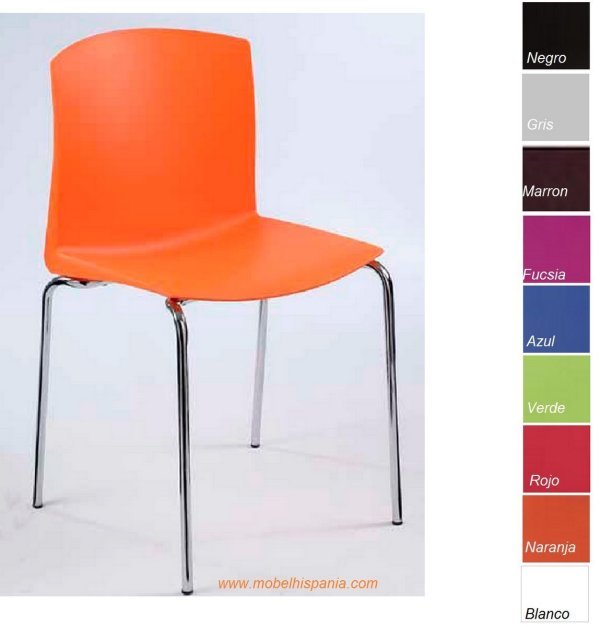 pull silla apilable fija mobel hispania 1