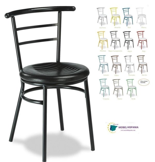 101 silla metalica asiento integral
