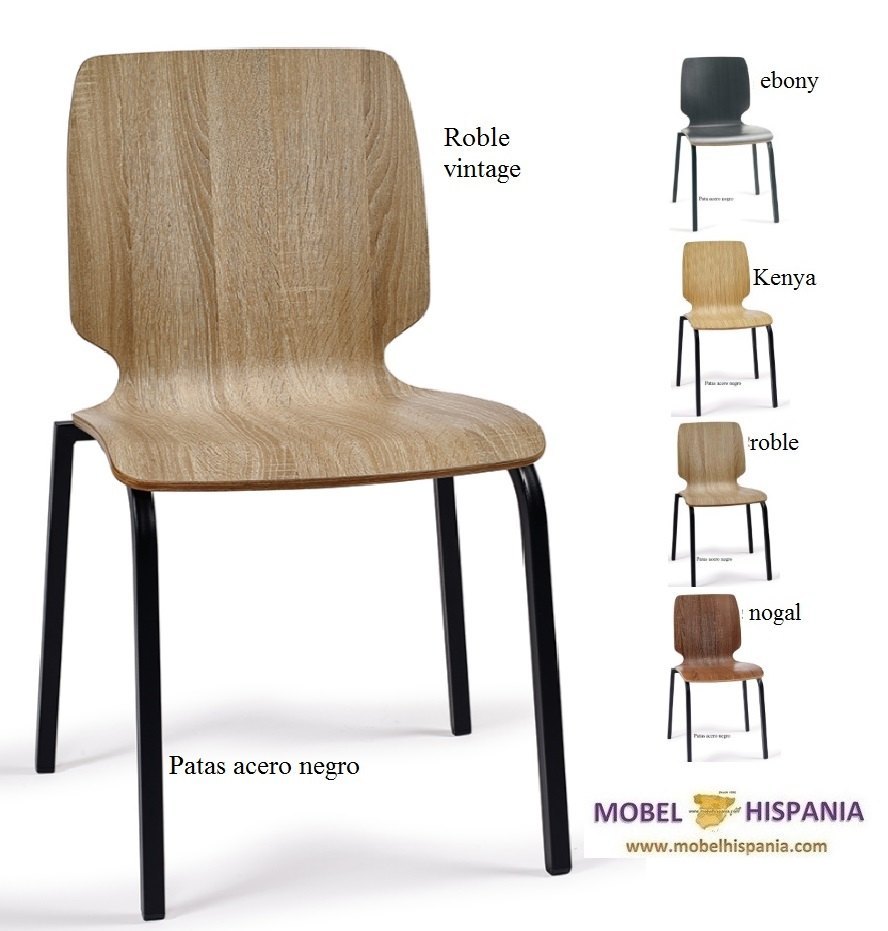 DENVER-silla-m4-negro-carcasa-roble-vintage-1 DENVER silla m4 negro carcasa roble vintage 1