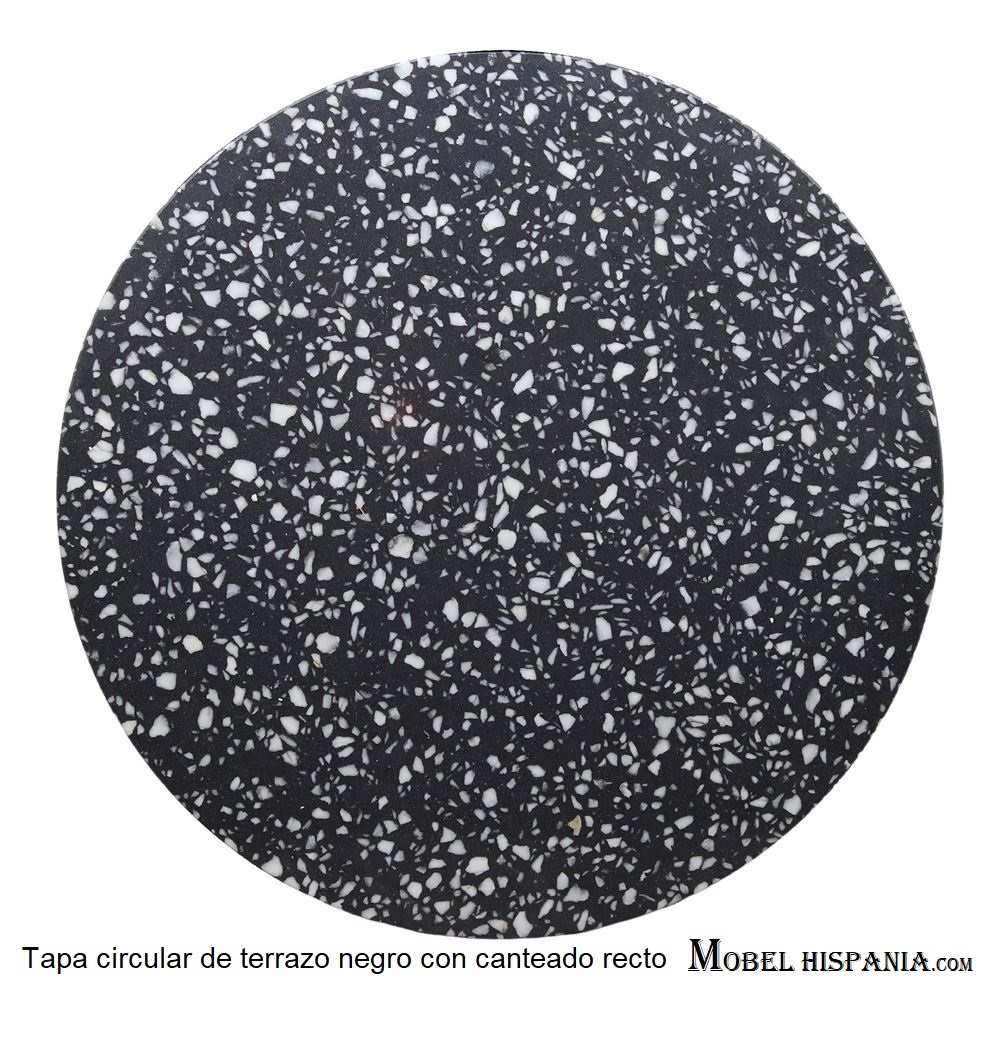 NEGRONI tapa circular terrazo negro 1 01