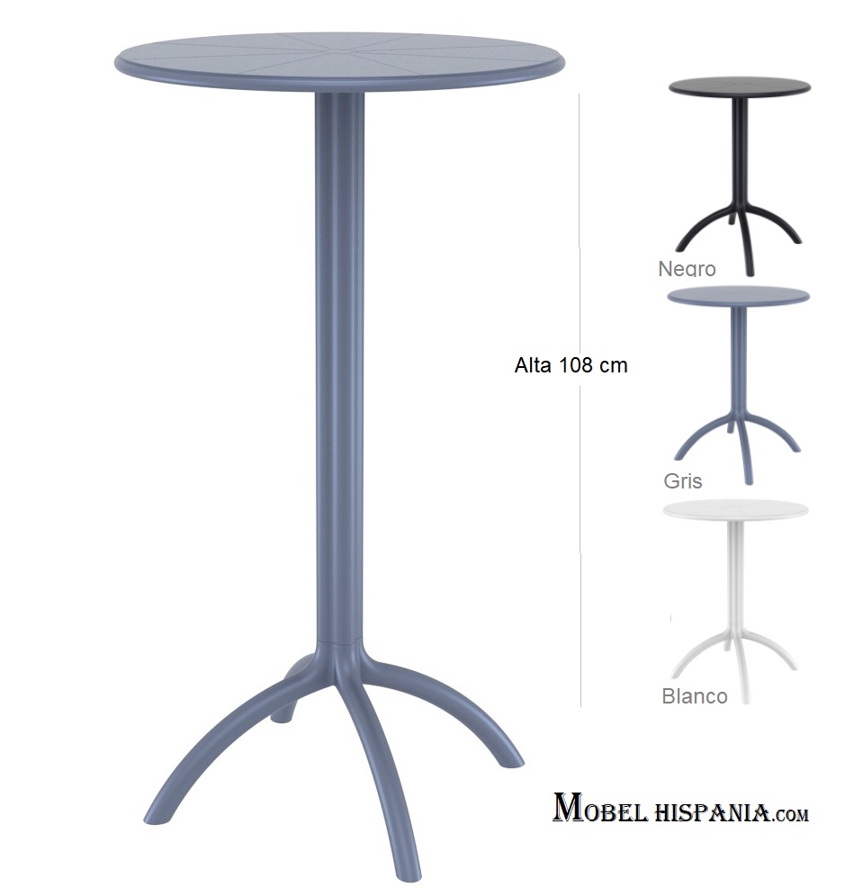 octopus mesa alta blanco negro 02