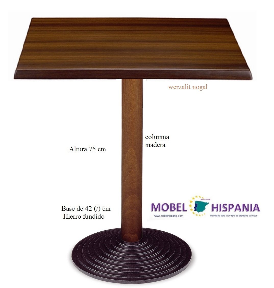 4610 madera hierro werzalit nogal