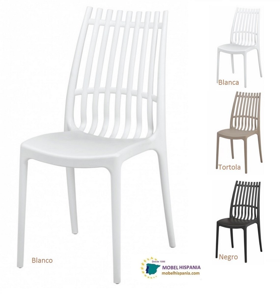 LINO Sillon polipropileno blanco 05 2