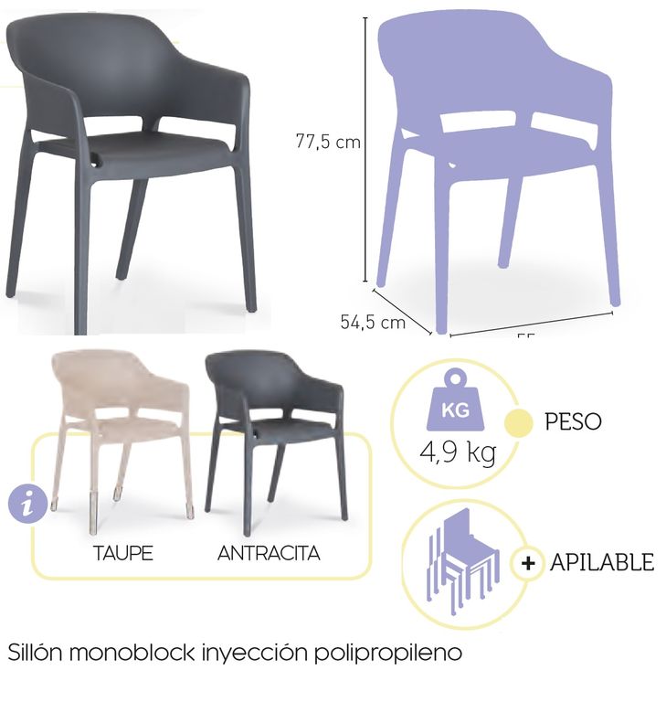 MILOS sillon antracita 1 02 2