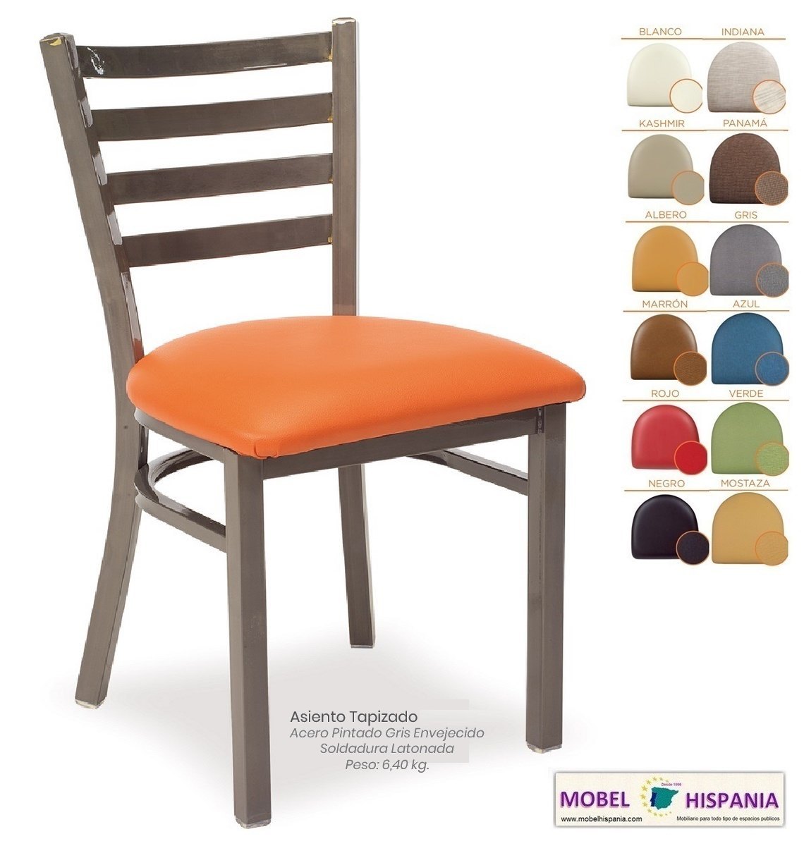 america silla gris envejecido tapizada 11 1