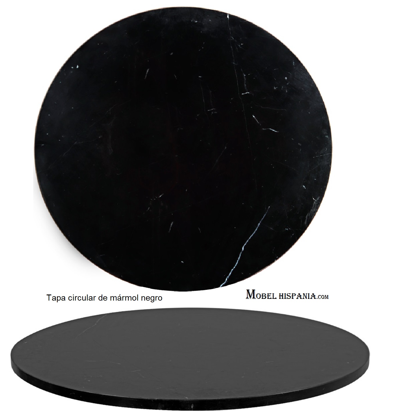 NAMUR Circular marmol negro 1