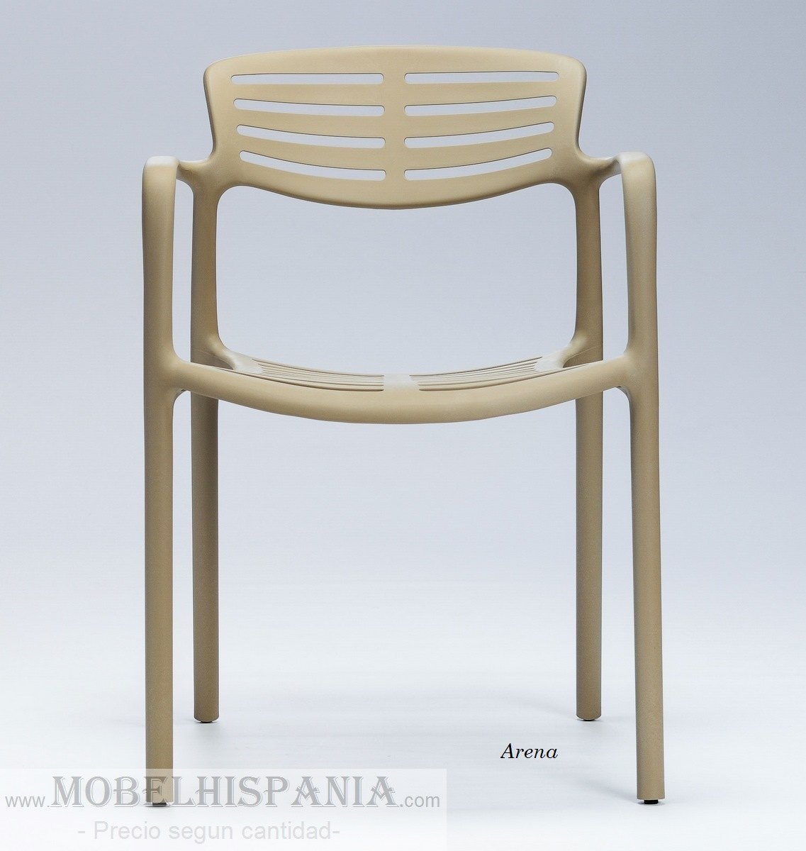 toledo aire sillon polipropileno apilable chocolate 04 3