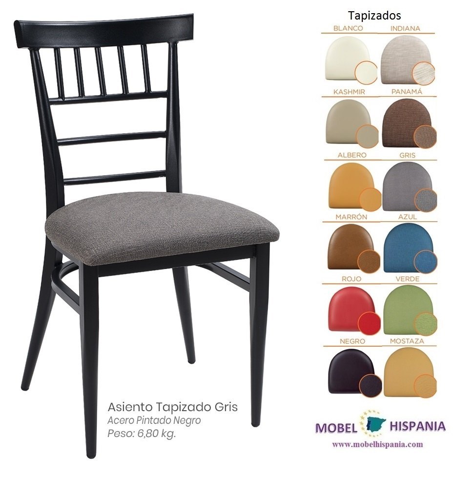 152 Silla Negro Tapizado Mostaza 04 1